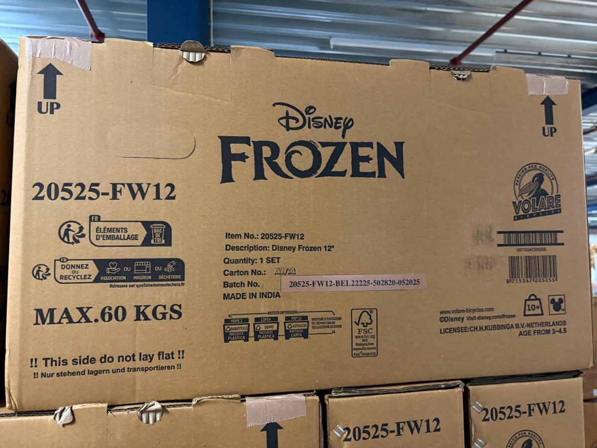 Disney Frozen 2 Kinderfiets - Meisjes - 12 inch - Blauw/Paars - Twee handremmen