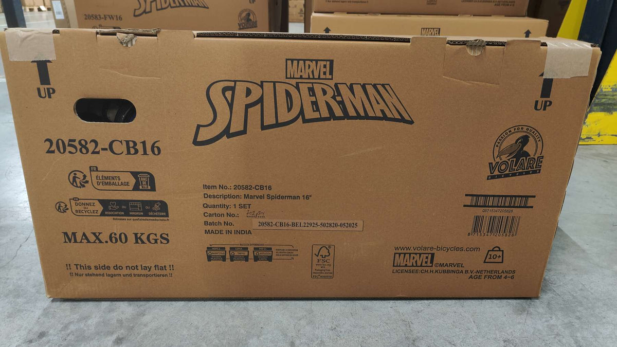Spider-Man Kinderfiets - Jongens - 16 inch - Rood