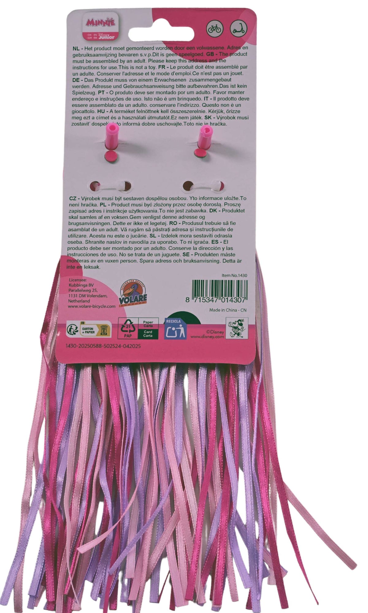 Disney Minnie Handvatversiering - Meisjes - Roze