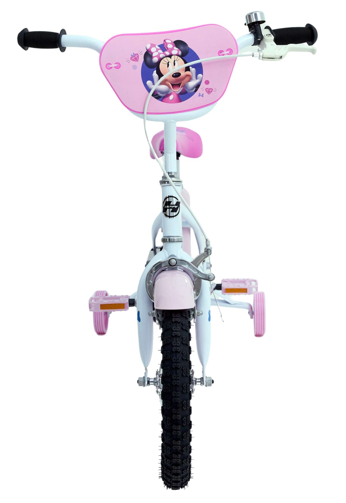 Disney Minnie Kinderfiets - Meisjes - 14 inch - Wit Roze