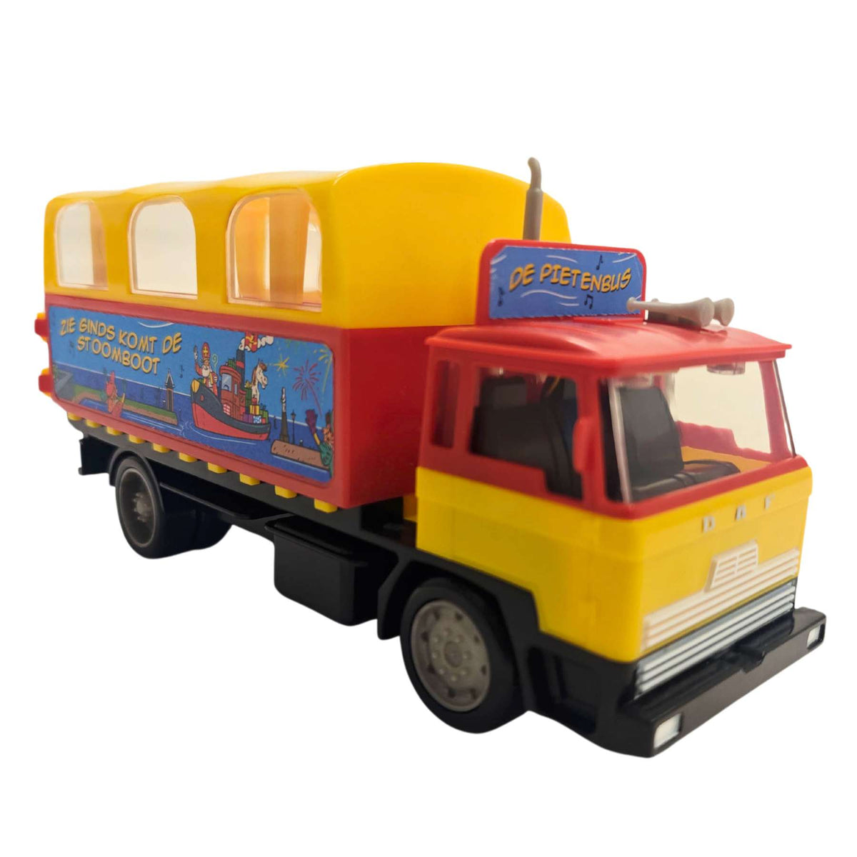 Pietenbus met toetergeluid