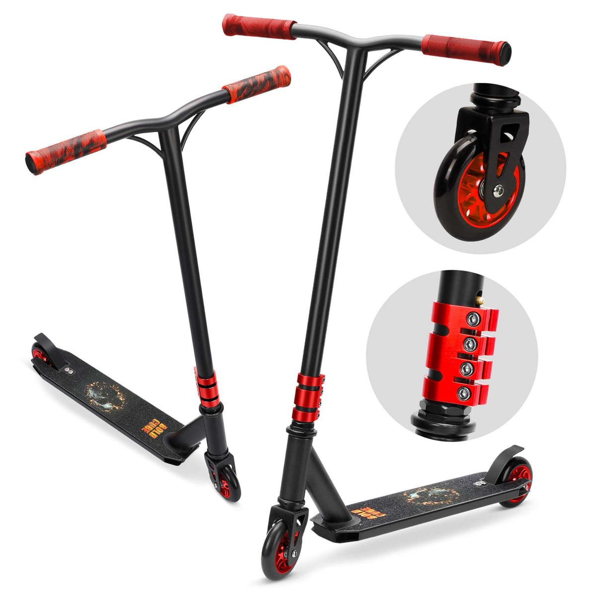 BOLDCUBE Deluxe Stuntstep - Zwart