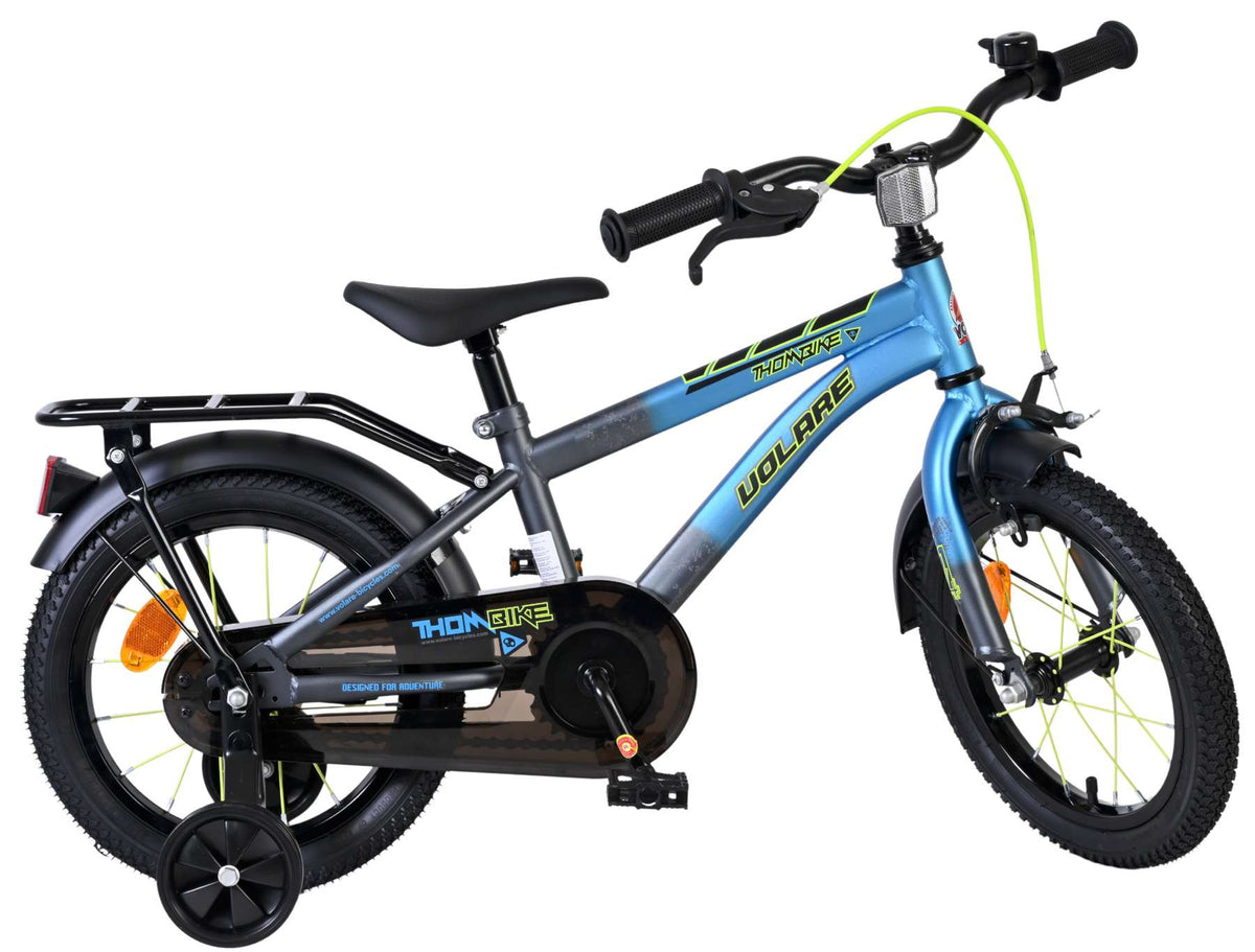 Volare Thombike Kinderfiets - Jongens - 14 inch - Blauw Grijs
