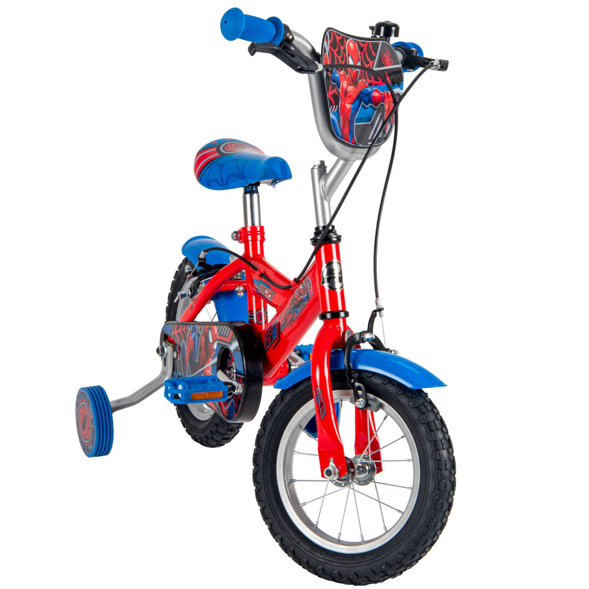 Spider-Man Kinderfiets - Jongens - 12 inch - Rood Blauw - Twee handremmen