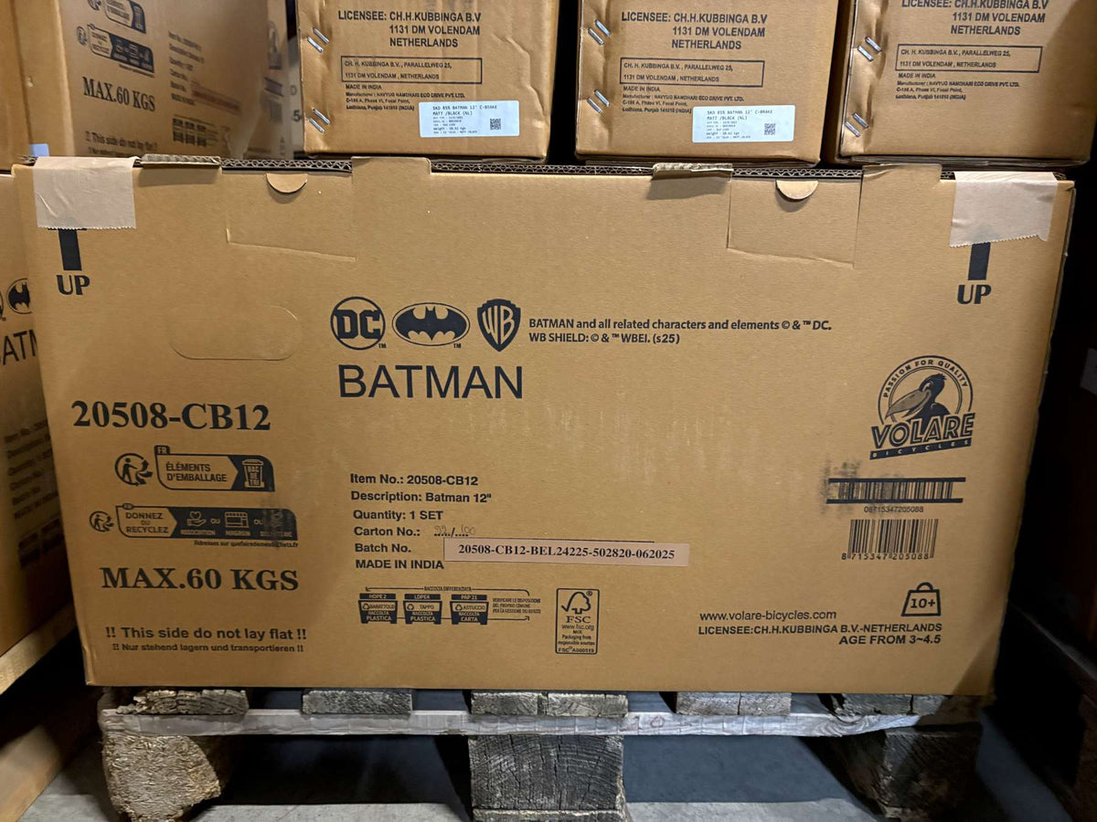 Batman Kinderfiets - Jongens - 12 inch - Zwart
