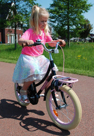 Volare Excellent Kinderfiets - Meisjes - 16 inch - Zwart