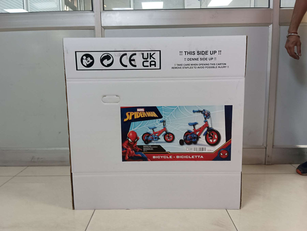Spider-Man Kinderfiets - Jongens - Mag Wheels - 12 inch - Rood