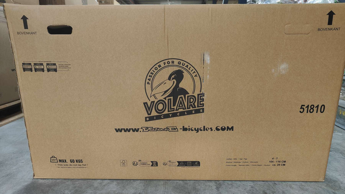 Volare Excellent Kinderfiets - Meisjes -18 inch - Zwart - 95% afgemonteerd