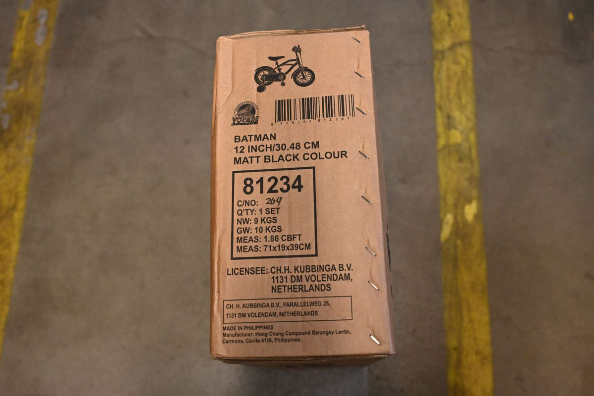 Batman Kinderfiets - Jongens - 12 inch - Zwart