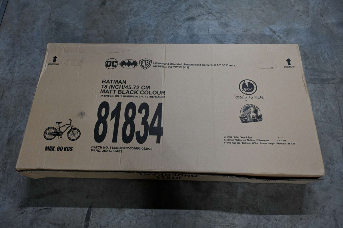 Batman Kinderfiets - Jongens - 18 inch - Zwart