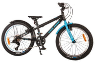 Volare Rocky Kinderfiets - 20 inch - Blauw Zwart - 85% afgemonteerd - 6 speed - Prime Collection