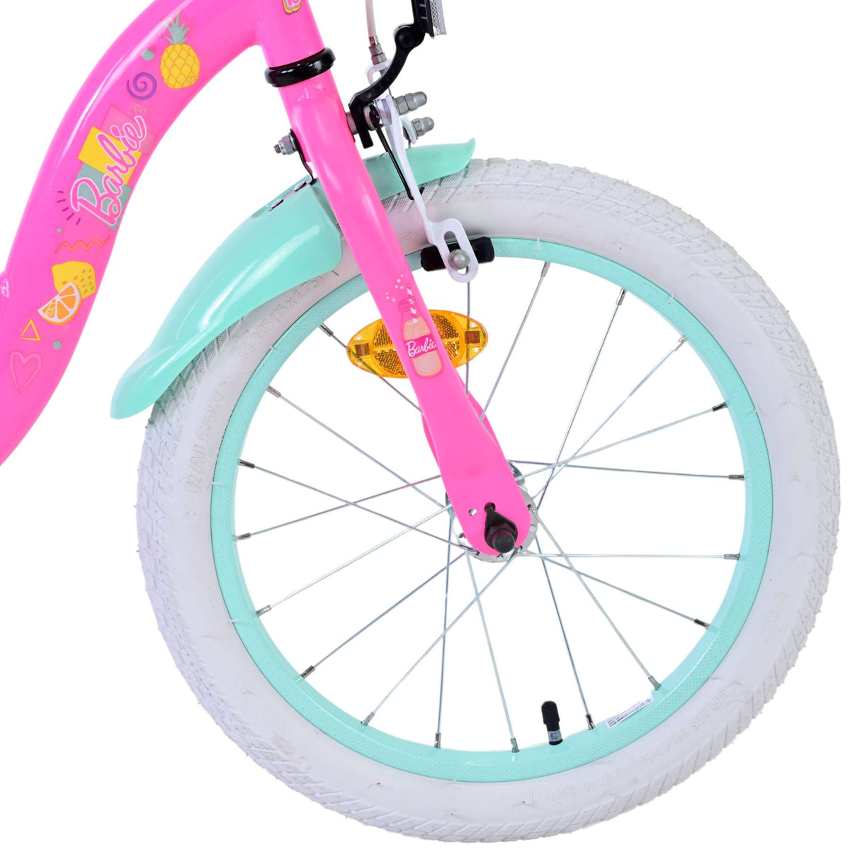 Barbie Kinderfiets - Meisjes - 16 inch - Roze - Twee handremmen