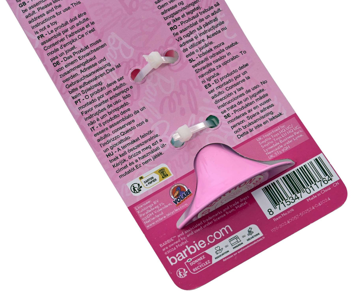 Barbie toeter - Meisjes - Roze