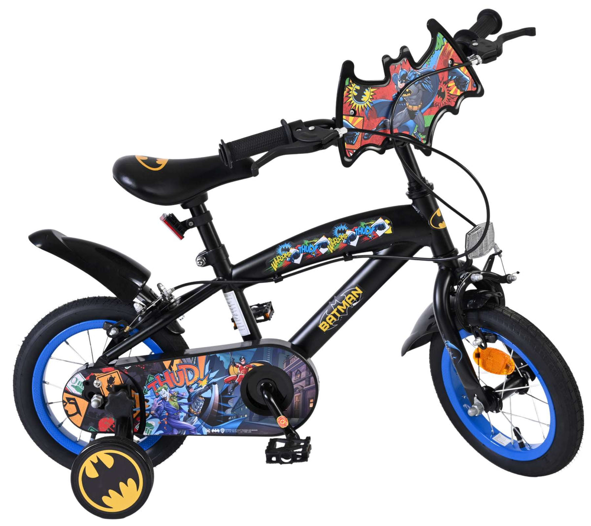 Batman Kinderfiets - Jongens - 12 inch - Zwart - Twee handremmen