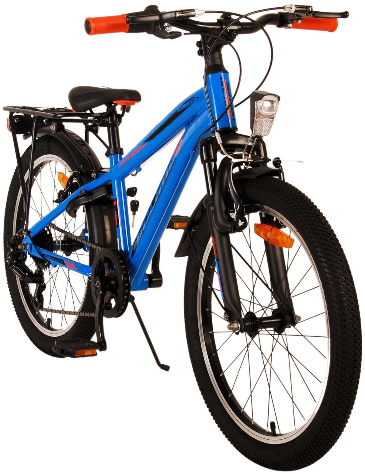 Volare Cross Kinderfiets - Jongens - 20 inch - Blauw - 6 versnellingen