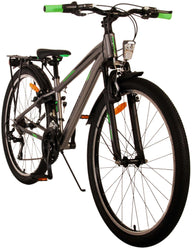 Volare Cross Kinderfiets - Jongens - 26 inch - Grijs - 18 versnellingen - Twee handremmen