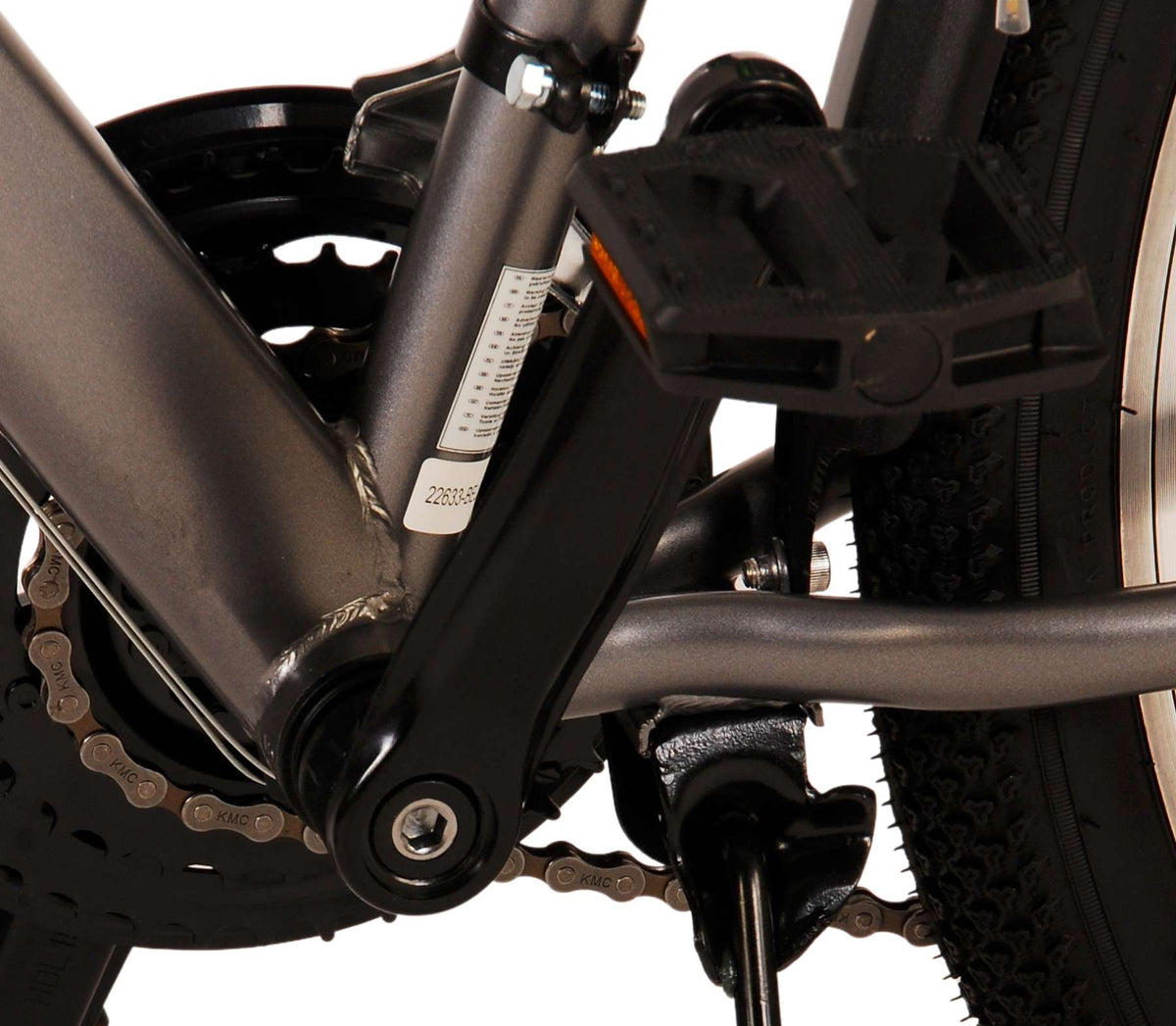 Volare Cross Kinderfiets - Jongens - 26 inch - Grijs - 18 versnellingen - Twee handremmen