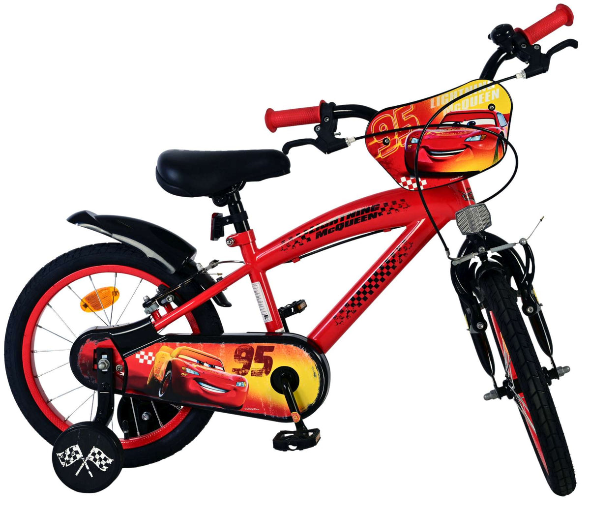 Disney Cars Kinderfiets - Jongens - 16 inch - Rood - Twee handremmen