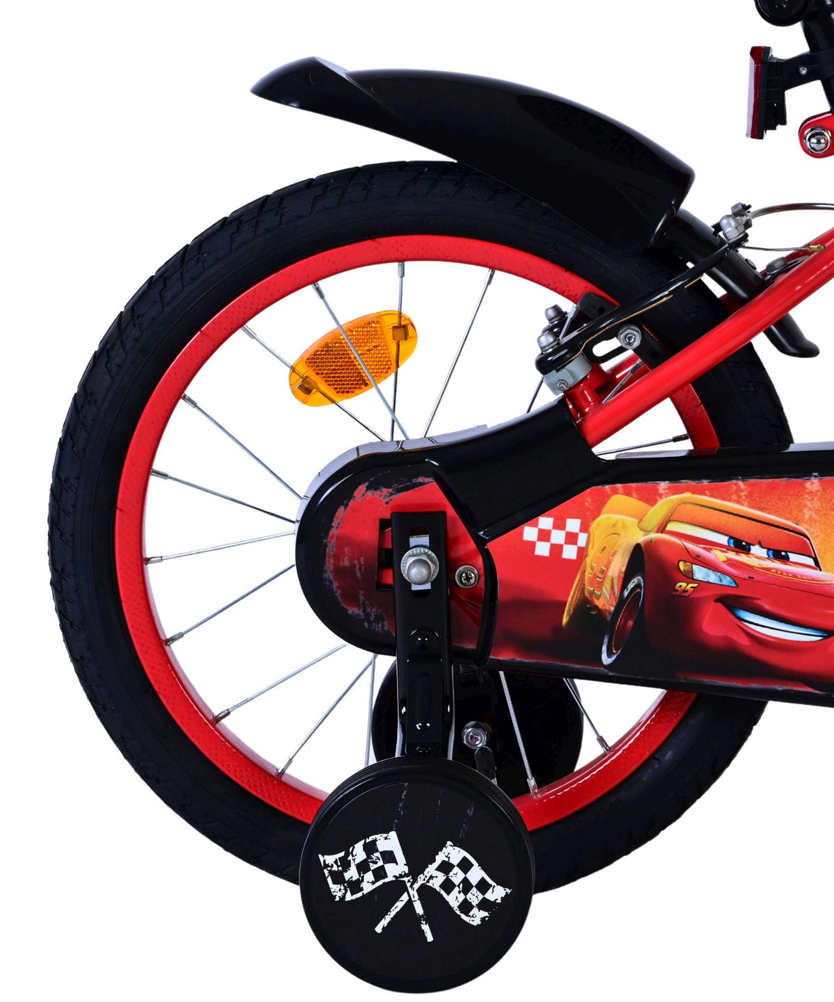 Disney Cars Kinderfiets - Jongens - 16 inch - Rood - Twee handremmen