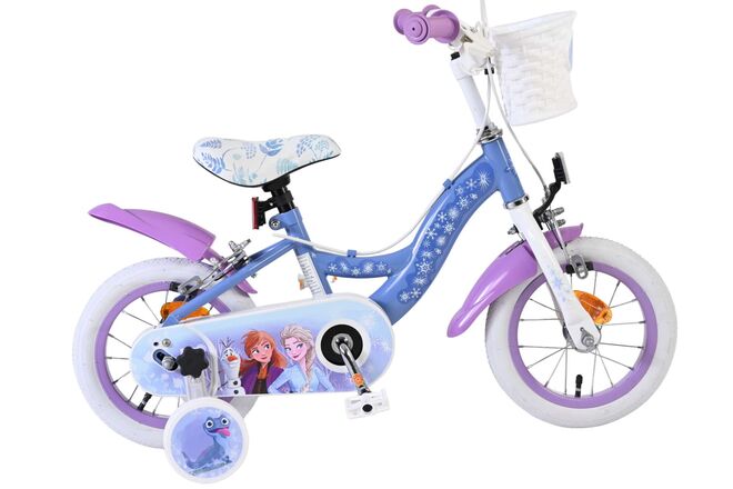Disney Frozen 2 Kinderfiets - Meisjes - 12 inch - Blauw/Paars - Twee handremmen