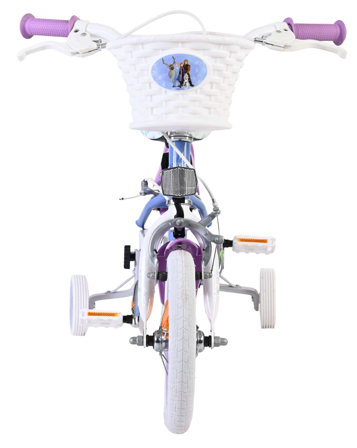 Disney Frozen 2 Kinderfiets - Meisjes - 12 inch - Blauw/Paars - Twee handremmen
