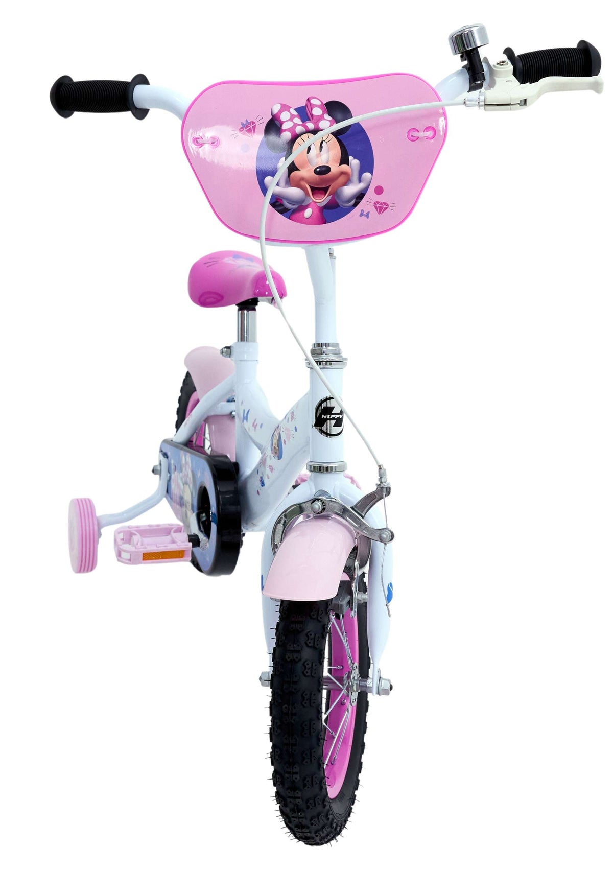 Disney Minnie Mouse Kinderfiets - Meisjes - 12 inch - Wit Roze