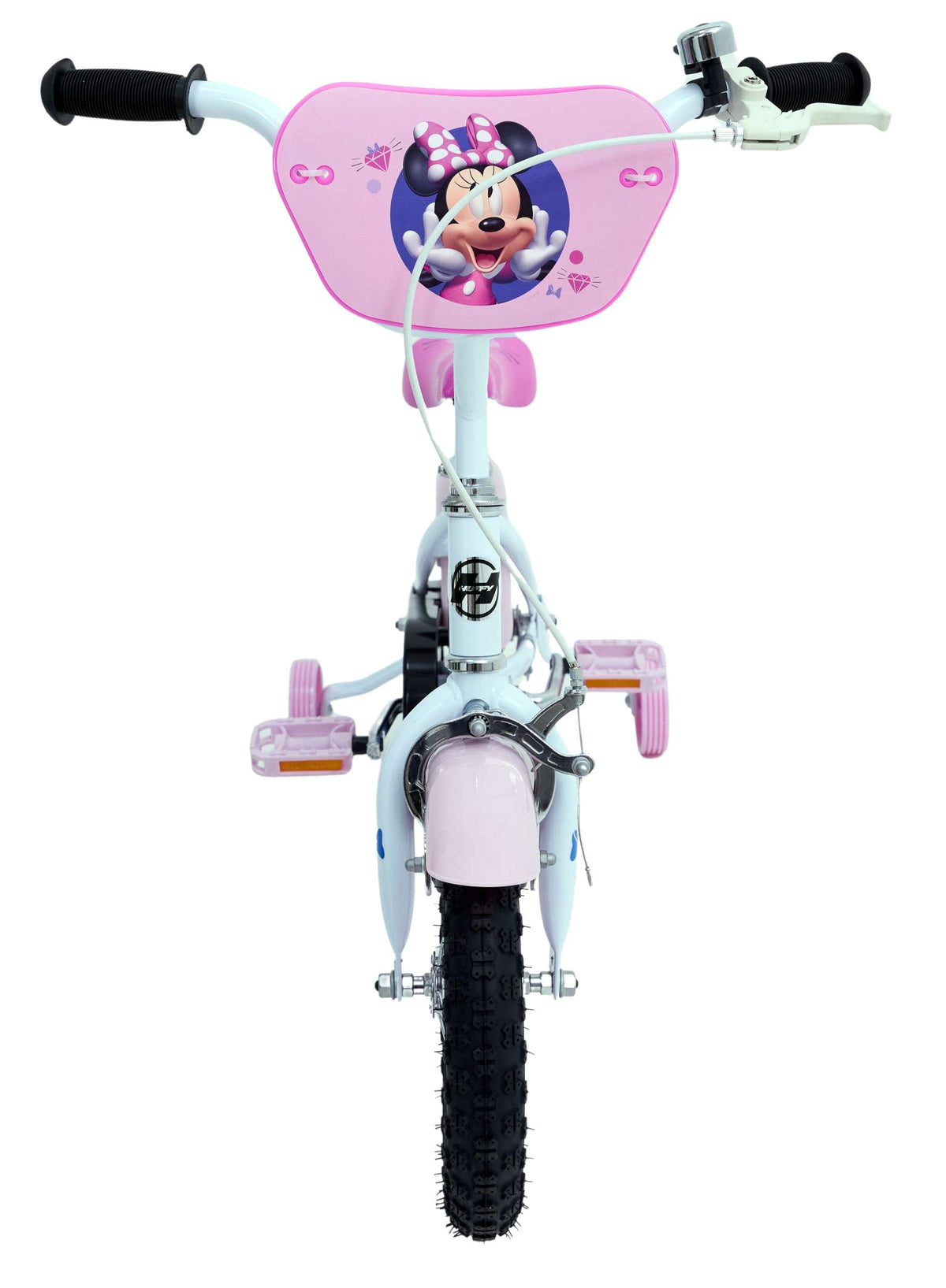 Disney Minnie Mouse Kinderfiets - Meisjes - 12 inch - Wit Roze