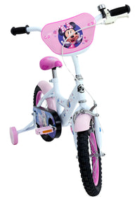 Disney Minnie Kinderfiets - Meisjes - 14 inch - Wit Roze