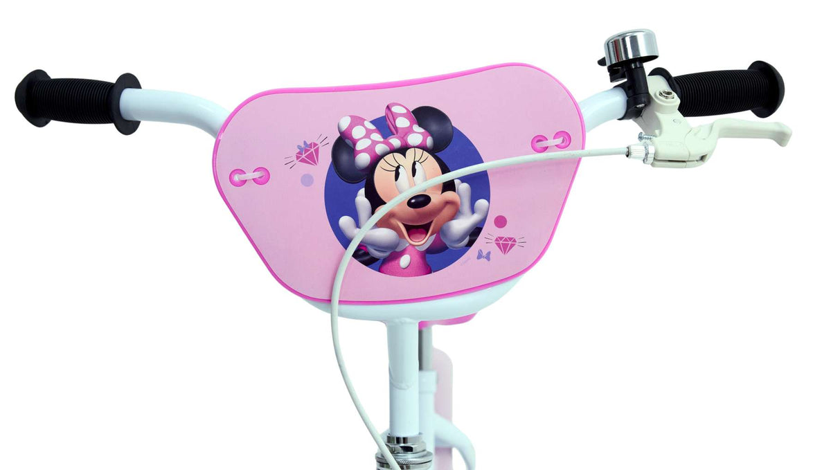 Disney Minnie Kinderfiets - Meisjes - 14 inch - Wit Roze
