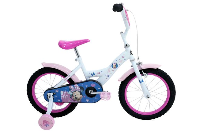 Disney Minnie Mouse Kinderfiets - Meisjes - 16 inch - Wit Roze