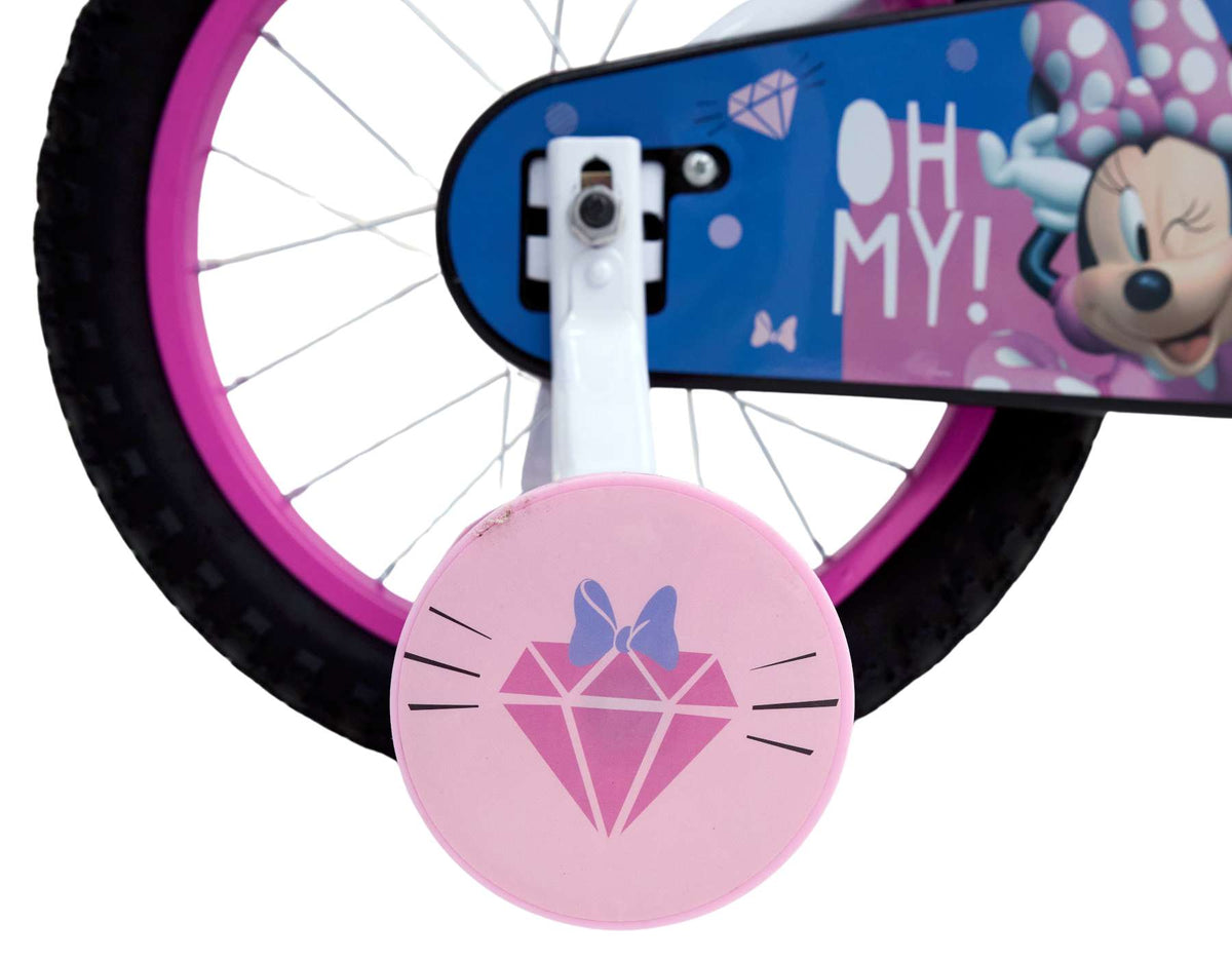 Disney Minnie Mouse Kinderfiets - Meisjes - 16 inch - Wit Roze