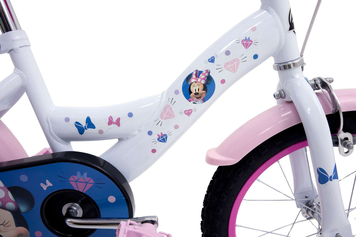 Disney Minnie Mouse Kinderfiets - Meisjes - 16 inch - Wit Roze