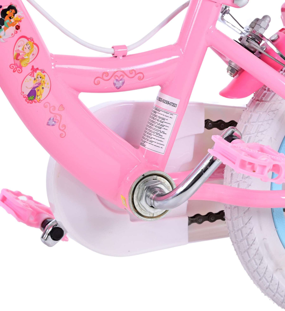 Magic Royals Kinderfiets - Meisjes - 12 inch - Roze - Twee Handremmen