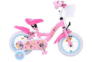Magic Royals Kinderfiets - Meisjes - 12 inch - Roze - Twee Handremmen