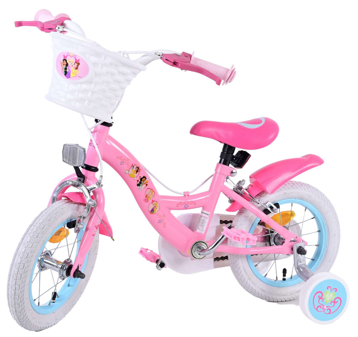 Magic Royals Kinderfiets - Meisjes - 12 inch - Roze - Twee Handremmen