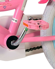 Magic Royals Kinderfiets - Meisjes - 16 inch - Roze - Twee Handremmen