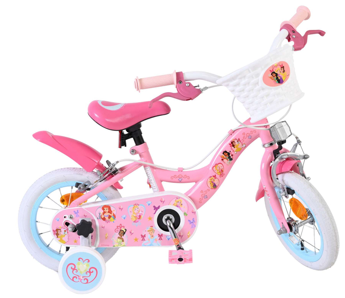 Disney Princess Kinderfiets - Meisjes - 12 inch - Roze - Twee Handremmen