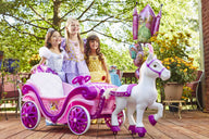 Disney Princess Paard met Koets  - Elektrische Ride-On