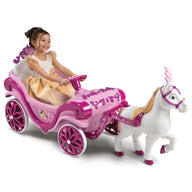 Disney Princess Paard met Koets  - Elektrische Ride-On