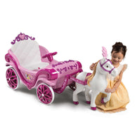 Disney Princess Paard met Koets  - Elektrische Ride-On