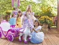 Disney Princess Paard met Koets  - Elektrische Ride-On