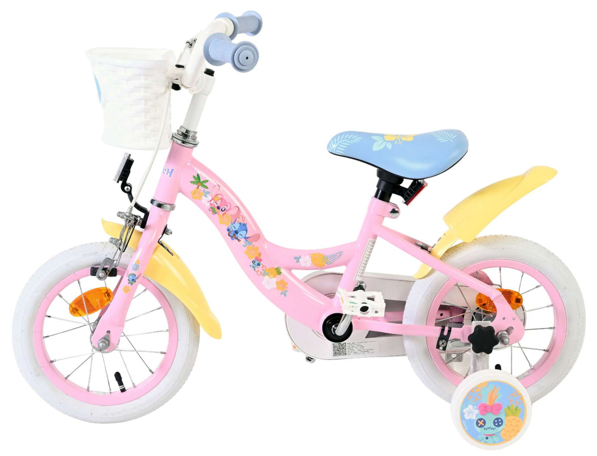 Disney Stitch Kinderfiets - Meisjes - 12 inch - Roze