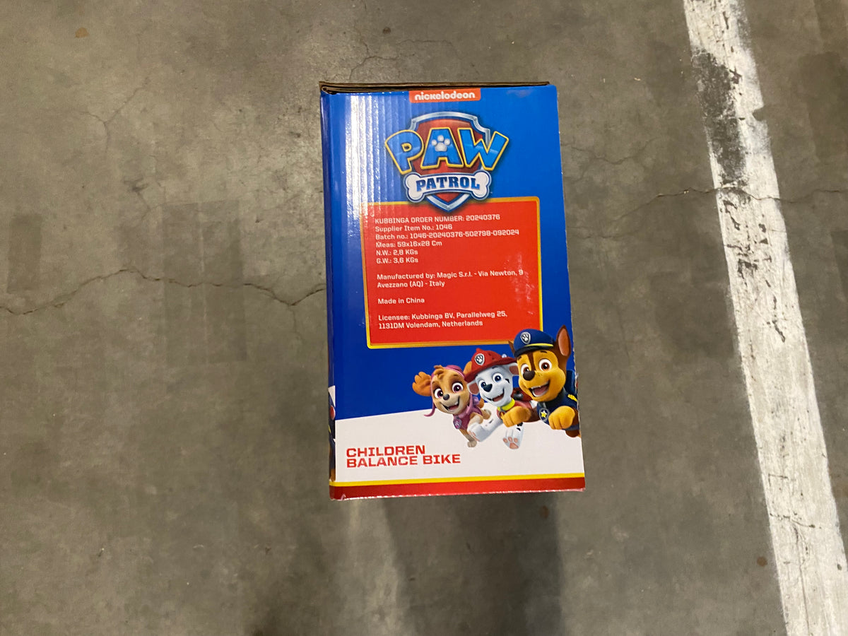 Paw Patrol loopfiets metaal