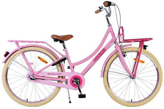 Volare Excellent Kinderfiets - Meisjes - 24 inch - Roze - Shimano Nexus 3 versnellingen