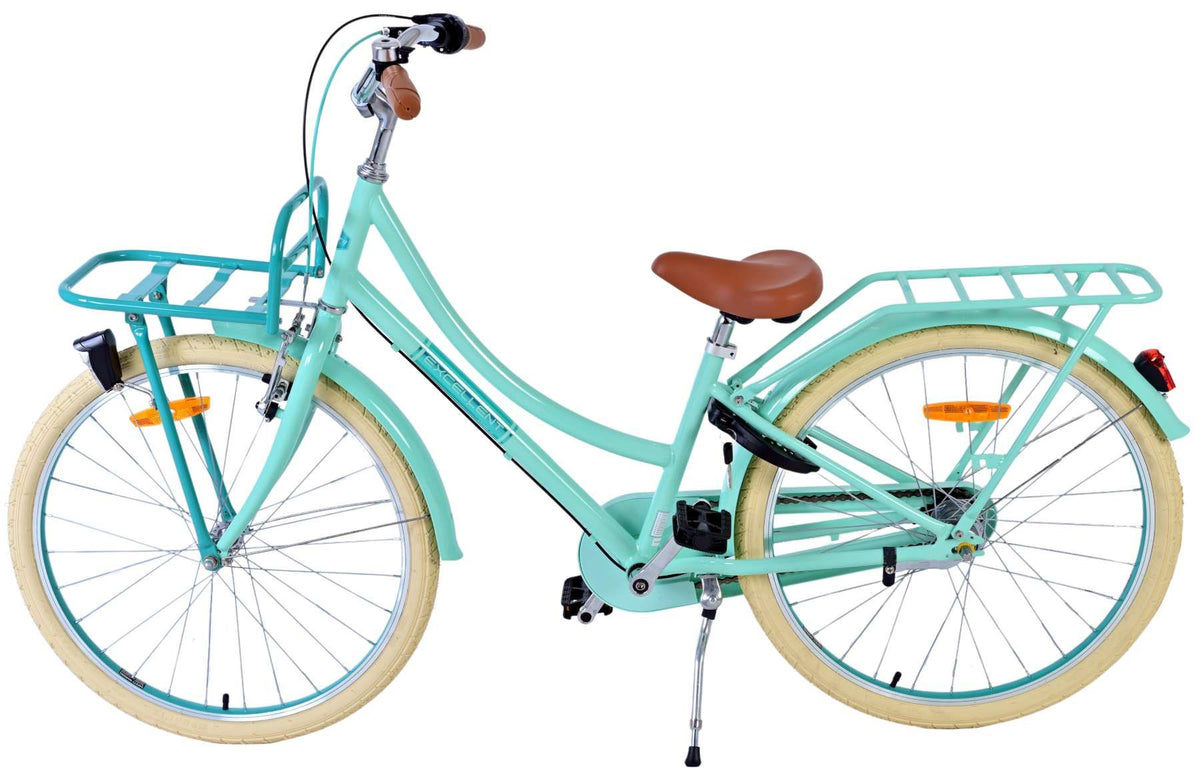 Volare Excellent Kinderfiets - Meisjes - 24 inch - Groen - Shimano Nexus 3 versnellingen