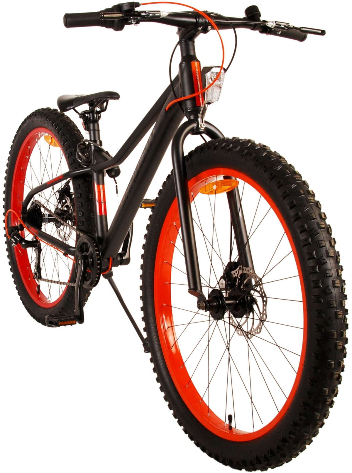 Volare Gradient Kinderfiets - Jongens - 26 inch - Zwart Oranje - 7 versnellingen