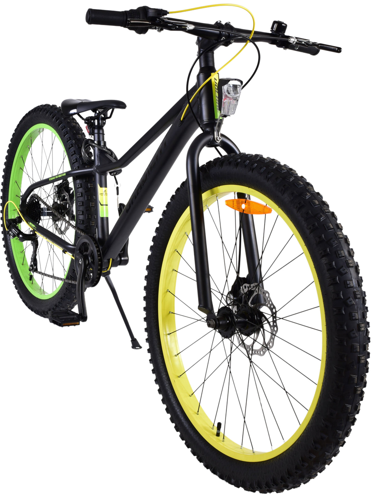 Volare Gradient Kinderfiets - Jongens - 26 inch - Zwart Geel Groen - 7 versnellingen