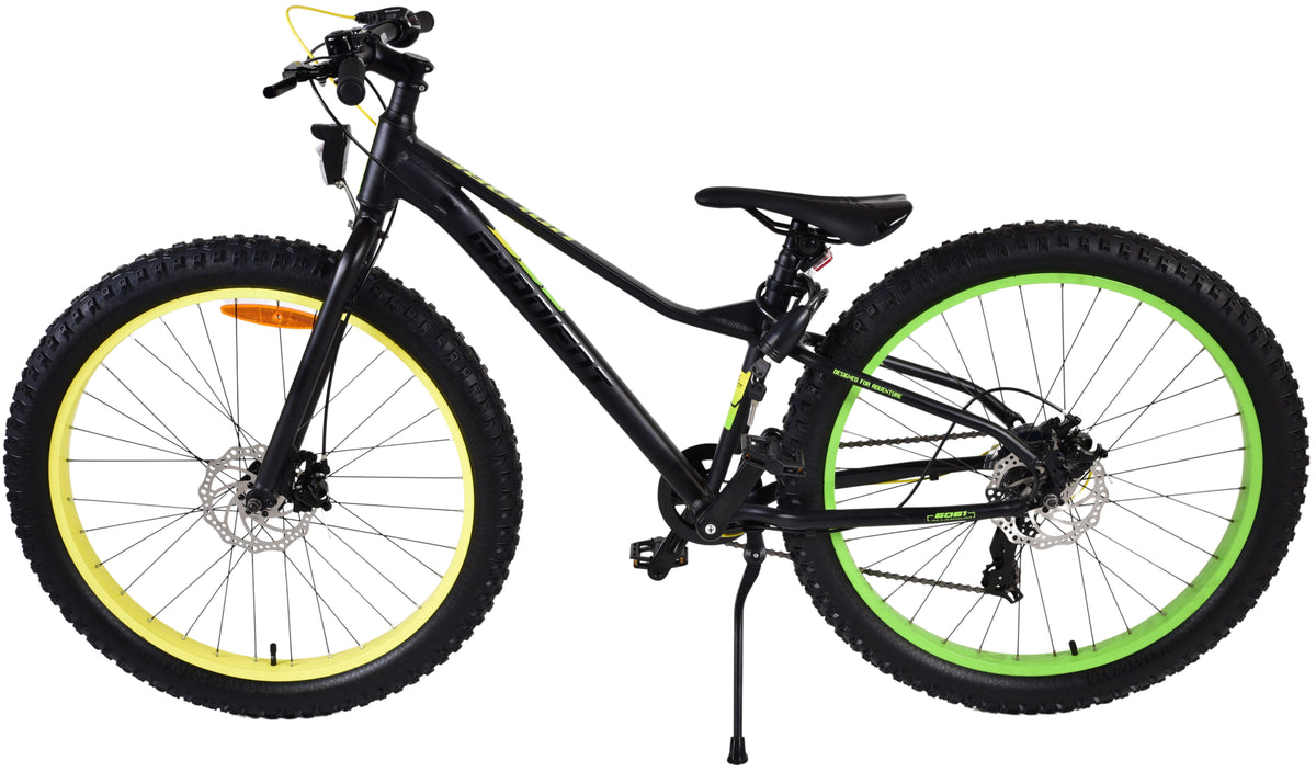 Volare Gradient Kinderfiets - Jongens - 26 inch - Zwart Geel Groen - 7 versnellingen