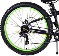 Volare Gradient Kinderfiets - Jongens - 26 inch - Zwart Geel Groen - 7 versnellingen