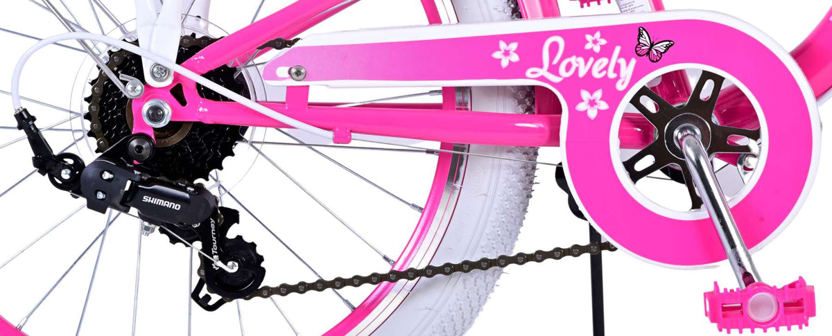 Volare Lovely Kinderfiets - Meisjes - 20 inch - Roze - 7 versnellingen